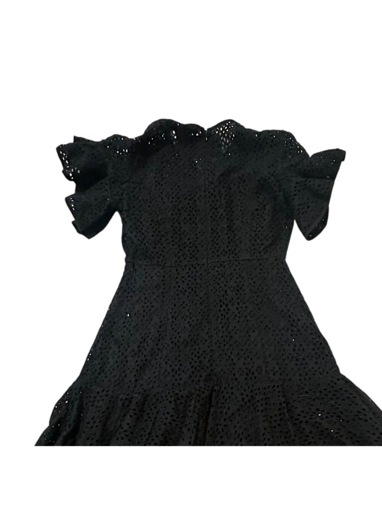 Needle & Thread Black Eyelet Floral Broderie Mini Dress, Size Us 0, Nwt — image 8 of 8
